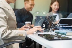 Business People Discussing Performance Revenue Meeting Businessman Working With Coworker Team Financial Adviser Analyzing Data With Investor Home Office (1) - BPOWER | BPO Financeiro